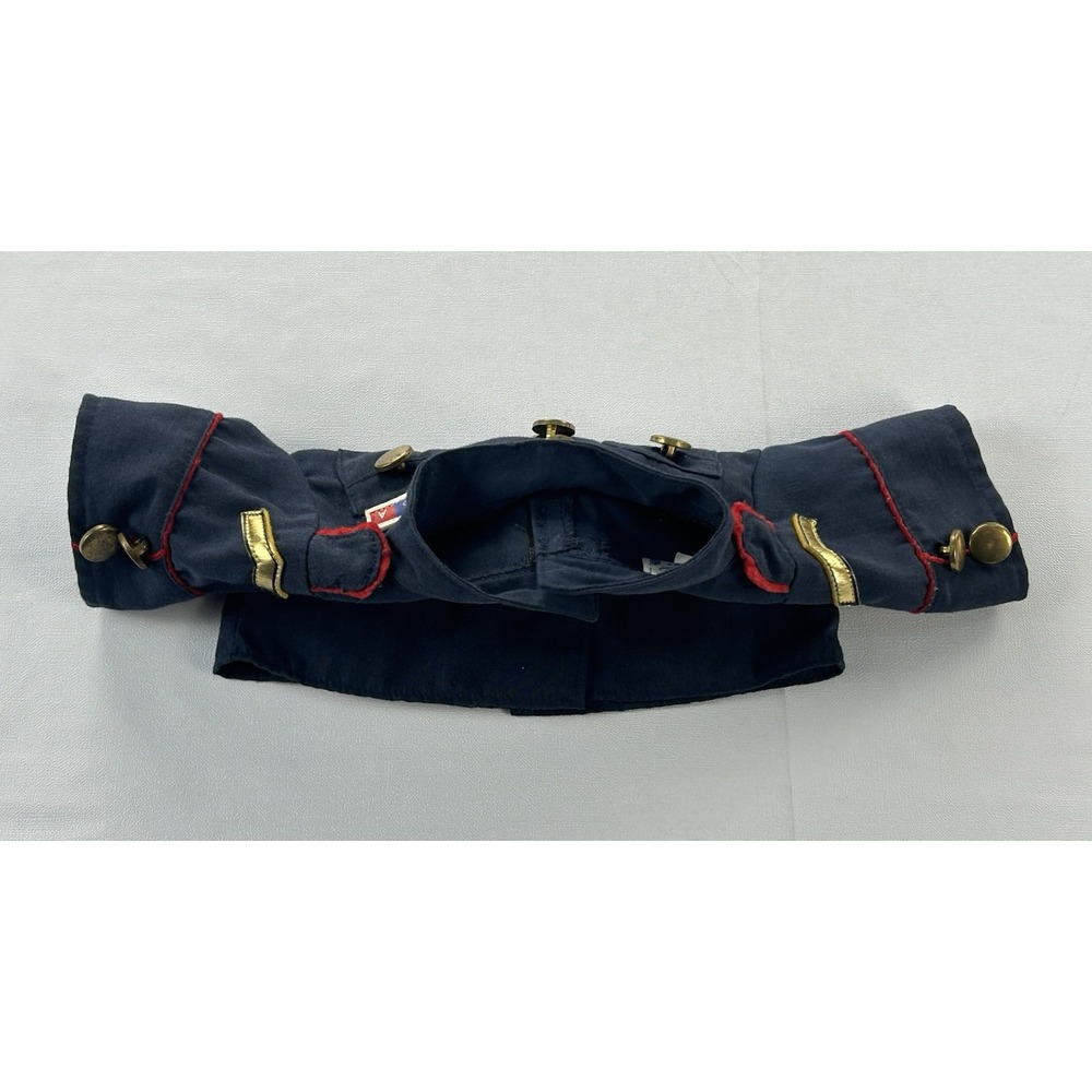 Build-A-Bear 2014 USA Military Uniform Navy Gold Buttons White Belt Shirt - Picture 4 of 8